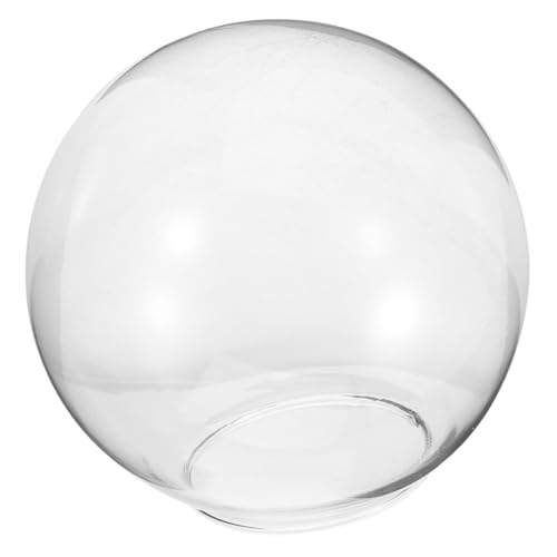ERINGOGO Lampenschirm Ersatz Pendelleuchte Deckenleuchte Glasabdeckung Halbrund Transparent Rauchgrau Lichtabdeckung von ERINGOGO