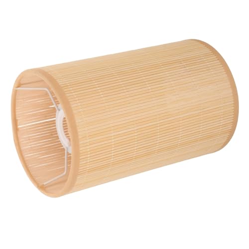 ERINGOGO Lampenschirm Rund Natürlich Gewebt Pendelleuchte Lampenabdeckung Rustikal Robust für Schlafzimmer Büro Hotel Vielseitig Einsetzbar von ERINGOGO