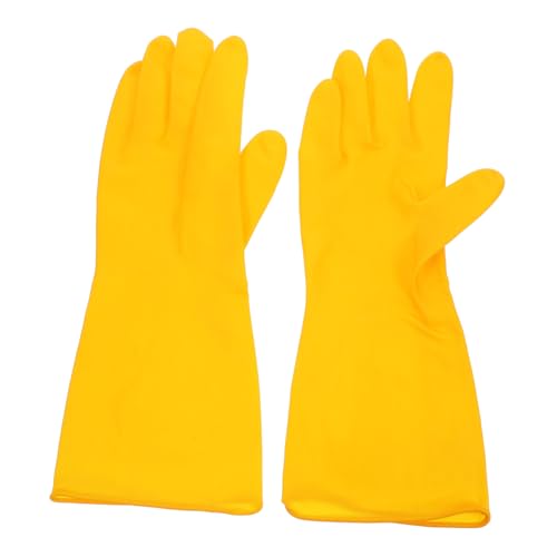ERINGOGO Latex Spülhandschuhe Verlängert Unisex Haushaltshandschuhe für Geschirrspülen Reinigung Küche Bad Wiederverwendbar Komfortabel Sicherer Griff von ERINGOGO