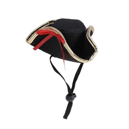ERINGOGO Lustige Haustier Piratenmütze Polyester Verstellbar für Katzen und Kleine Hunde Party Halloween Kostüm Zubehör von ERINGOGO