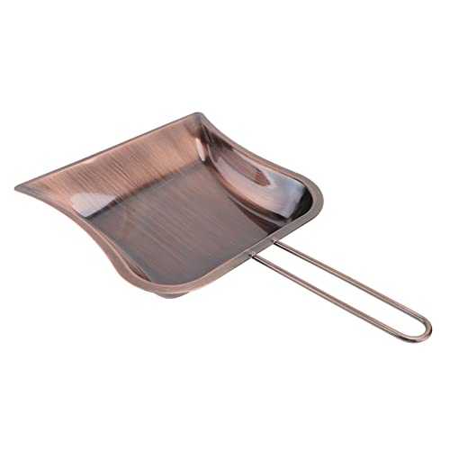 ERINGOGO Messing Kehrschaufel Handgefertigt Langlebig Dekorativ Klein Praktisches Haushaltskehrblech für Tisch Bett Auto Innenreinigung Vielseitig Einsetzbar von ERINGOGO