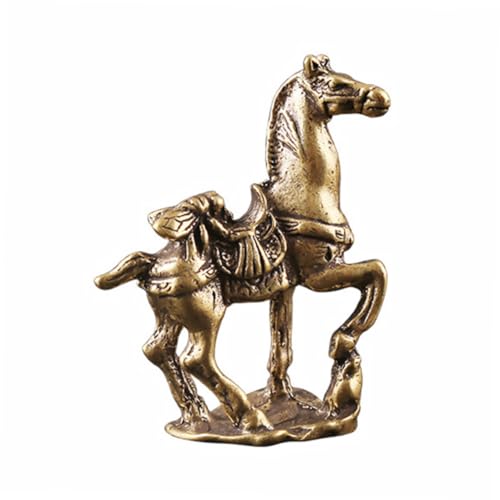 ERINGOGO Messing Pferdeskulptur Desktop Adornment Feng Shui Glücksbringer Stilvolle Tischdekoration für Pferdeliebhaber und Büro ERINGOGO Messing Pferdeskulptur Desktop Adornment Feng Shui Glücksbringer Stilvolle Tischdekoration für Pferdeliebhaber und Büro von ERINGOGO