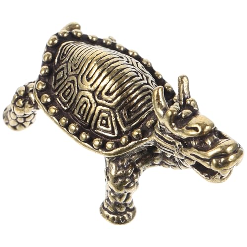 ERINGOGO Messing Retro Drachen schildkröten Figur Tischdekoration Handgefertigt Robustes Büro Ornament Kreatives Desktop Dekoaccessoire für Regal und Restaurant ERINGOGO Messing Retro Drachen schildkröten Figur Tischdekoration Handgefertigt Robustes Büro Ornament Kreatives Desktop Dekoaccessoire für Regal und Restaurant von ERINGOGO