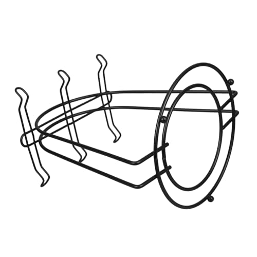ERINGOGO Metall Kaffeetassenhalter mit Haken und Untertassenablage Robuster Eisenbecherständer für Küche und Theke Eleganter Schwarzer Becher und Untertassenständer Platzsparend und ERINGOGO Metall Kaffeetassenhalter mit Haken und Untertassenablage Robuster Eisenbecherständer für Küche und Theke Eleganter Schwarzer Becher und Untertassenständer Platzsparend und von ERINGOGO