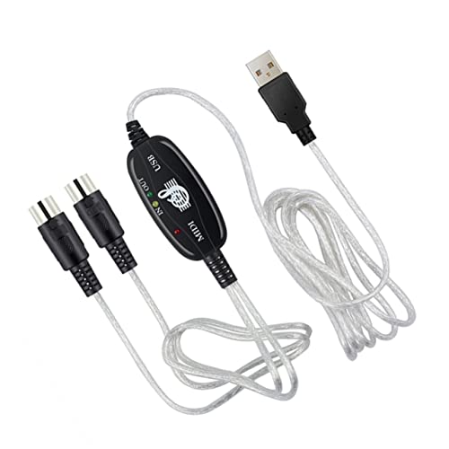ERINGOGO Midi USB Kabel Verbindungskabel für Elektronische Musikinstrumente Kompatibel mit Windows Xp bis Installieren Schnelle und Stabile Midi Datenübertragung von ERINGOGO