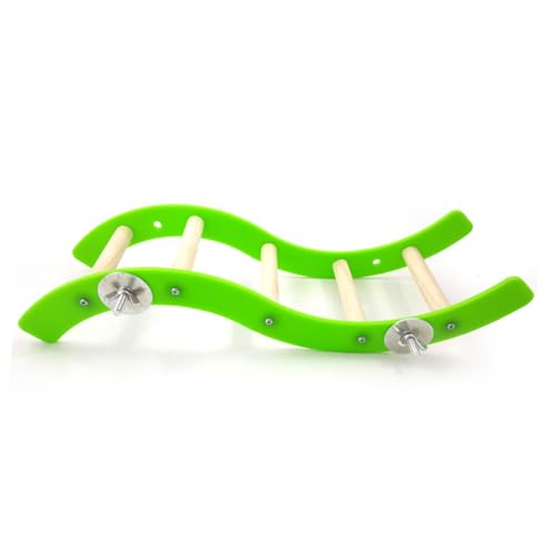 ERINGOGO Mini Acrylleiter für Papagei und Hamster Bunte Wellenförmige Kletterleiter Kleines für Kleintiere Wie Mäuse und Nager Robust und Leicht zu Reinigen Zubehör für Vogel und von ERINGOGO