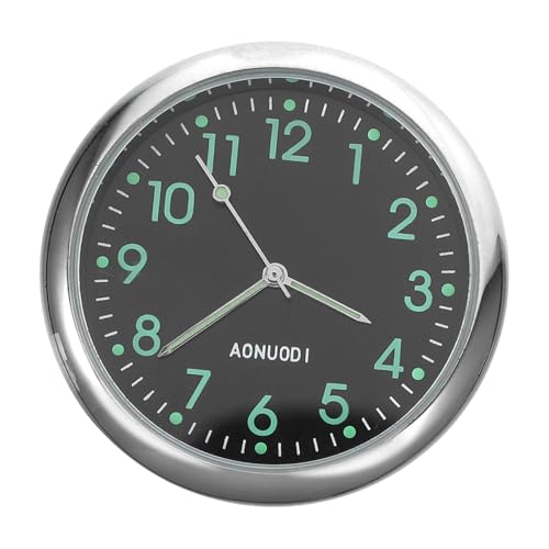 ERINGOGO Mini Auto Uhr Luminous Quartz Uhr mit Leuchtzeigern Kleine Auto Armaturenbrettuhr Kompakt für Sichere Zeitanzeige bei Nacht und Tag von ERINGOGO