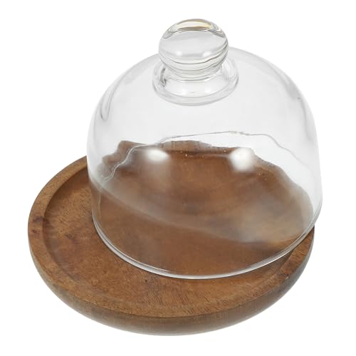 ERINGOGO Mini Holz Dessertschale mit Glasdeckel Farblich Sortiertes Multifunktionales Tablett mit Flachem Schutzdeckel für Kuchen Picknick Party und Haushalt ERINGOGO Mini Holz Dessertschale mit Glasdeckel Farblich Sortiertes Multifunktionales Tablett mit Flachem Schutzdeckel für Kuchen Picknick Party und Haushalt von ERINGOGO