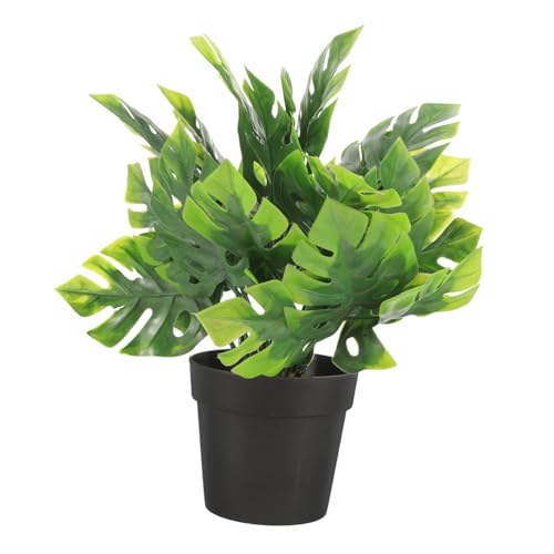 ERINGOGO Mini Künstliche Monstera Pflanze im Topf Kleine Langlebige Deko für Badezimmer und Wohnzimmer Pflegeleichte Tischpflanze Realistische Grüne Kunstpflanze für Innenräume Stilvolles ERINGOGO Mini Künstliche Monstera Pflanze im Topf Kleine Langlebige Deko für Badezimmer und Wohnzimmer Pflegeleichte Tischpflanze Realistische Grüne Kunstpflanze für Innenräume Stilvolles von ERINGOGO