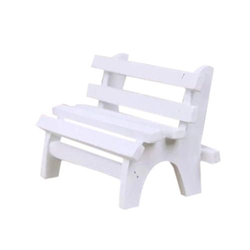 ERINGOGO Miniatur Gartenbank aus Holz Weiß Dekorative mit Hohlraum Design Leicht und Langlebig für Hausdekoration Fotorequisiten Regal und Schreibtisch Deko ERINGOGO Miniatur Gartenbank aus Holz Weiß Dekorative mit Hohlraum Design Leicht und Langlebig für Hausdekoration Fotorequisiten Regal und Schreibtisch Deko von ERINGOGO