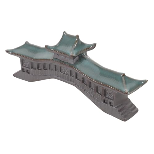 ERINGOGO Miniaturbrücke Für Schreibtisch Chinesische Wenchang-landschaftsdekoration Für Aquarien Mikrolandschaftsornament Statue Pavillon-dekor Gartendekor Simulation von ERINGOGO