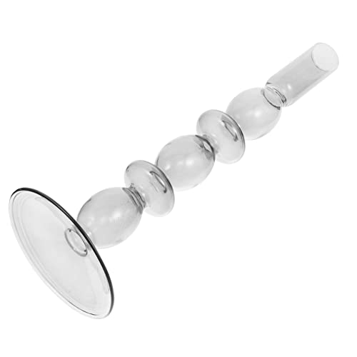 ERINGOGO Moderner Klarer Glas Kerzenhalter für Stabkerzen Eleganter Doppelter Ring Kerzenständer Stilvolle Wohnraumdekoration für Wohnzimmer Hochzeit und Festliche Tischdeko von ERINGOGO