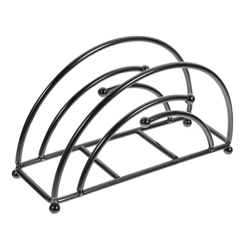 ERINGOGO Moderner Napkin Holder aus Robustem Eisen Halbrunder Serviettenständer für Küchen Esstischdekor Dekorativer Tissue Organizer Platzsparend und Stilvoll für Zuhause von ERINGOGO