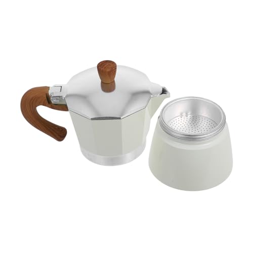 ERINGOGO Mokkakanne Espressokocher Handbrühkaffee Topf mit Hitzebeständigem Griff Kompakte Italienische Kaffeemaschine für Personen Geeignet für Haushalt und Büro Einfache Bedienung und von ERINGOGO