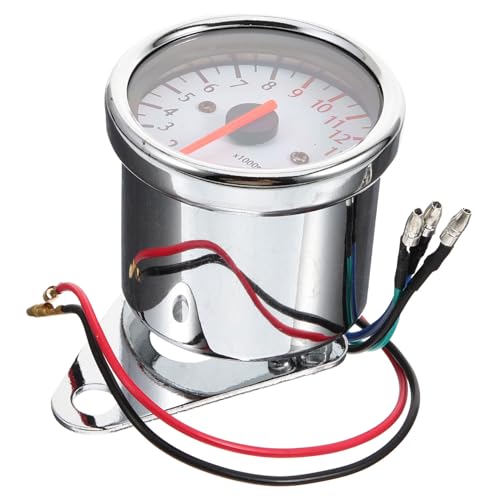 ERINGOGO Motorrad Tachometer Präziser Drehzahlmesser mit Intuitivem Zeigendesign Geeignet für Motorräder Einfache Installation Zuverlässige von ERINGOGO