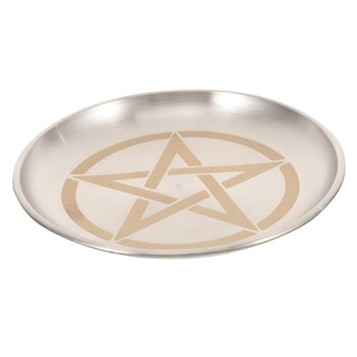 ERINGOGO Muster Metall Tablett Dekorative Kerzenhalter Altarplatte Multifunktional Schmuck Aufbewahrung Ritual Deko für Zeremonien Zuhause und Tempel ERINGOGO Muster Metall Tablett Dekorative Kerzenhalter Altarplatte Multifunktional Schmuck Aufbewahrung Ritual Deko für Zeremonien Zuhause und Tempel von ERINGOGO