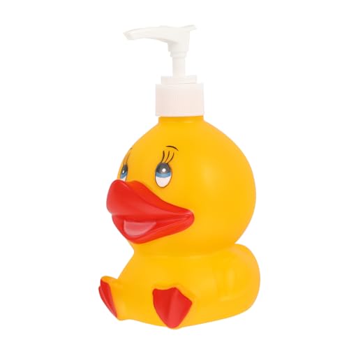 ERINGOGO Niedliche Entenform Pumpspender Reise Flasche Gelb Cartoon Handseife Lotion Duschgel Behälter Praktisch Tragbar Für Shampoo Körperpflege von ERINGOGO