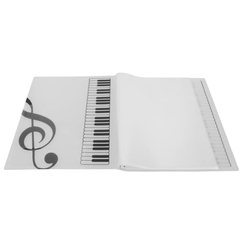 ERINGOGO Notenmappe mit Semitransparentem Design Seiten Kapazität Musiknoten Ordner für Chor Band und Konzert Robuster Dokumentenhalter für Papieraufbewahrung ERINGOGO Notenmappe mit Semitransparentem Design Seiten Kapazität Musiknoten Ordner für Chor Band und Konzert Robuster Dokumentenhalter für Papieraufbewahrung von ERINGOGO