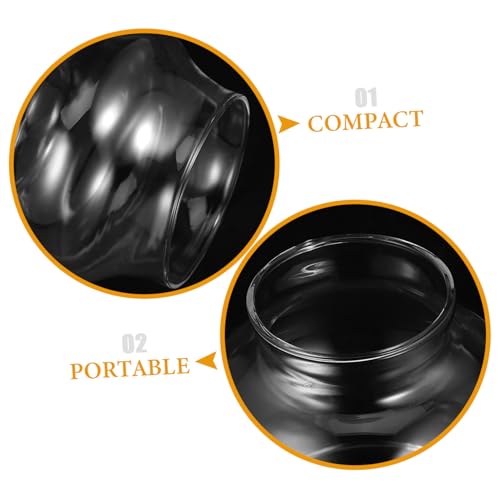 ERINGOGO Öllampe Glas Lampenschirm Ersatz Windschutz Kerosinlampe Schornstein Lampenglas Klein Transparent Für Haushalt Dekoration von ERINGOGO