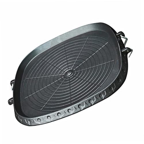 ERINGOGO Outdoor Grillpfanne mit Antihaftbeschichtung Stabile Rutschfeste Bbq Bratpfanne Hitzebeständig und Spülmaschinenfest für Camping und Heimgebrauch Rechteckige Grillplatte für von ERINGOGO