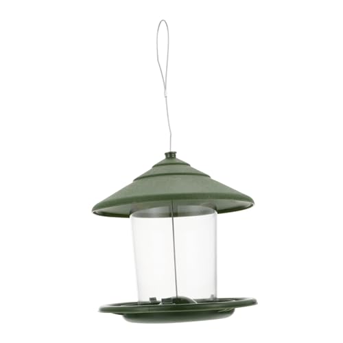 ERINGOGO Outdoor Vogel Futterspender Hängend Robuster Vogelfutterspender mit Seil Kompakter Vogelfutterbehälter für Garten Balkon Terrasse Wetterfest und Praktisch für Wildvögel von ERINGOGO