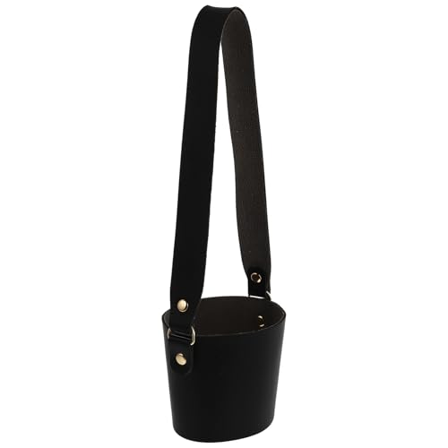 ERINGOGO PU Cup Sleeve mit Langem Tragegurt Hitzebeständig und Schützender Becherhülle für Milchtee Kaffee und Heißgetränke Rutschfestes Leichtes Design Praktischer Schutz für Unterwegs von ERINGOGO