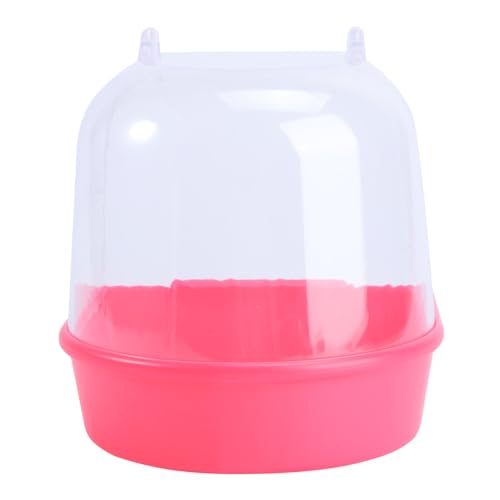 ERINGOGO Papageienbad mit Abdeckung Kunststoff Vogelbad für Kleine Vögel Wie Kanarienvögel und Wellensittiche Hängendes Vogelbad für Käfig Wetterfestes Vogelbadezubehör Rot ERINGOGO Papageienbad mit Abdeckung Kunststoff Vogelbad für Kleine Vögel Wie Kanarienvögel und Wellensittiche Hängendes Vogelbad für Käfig Wetterfestes Vogelbadezubehör Rot von ERINGOGO