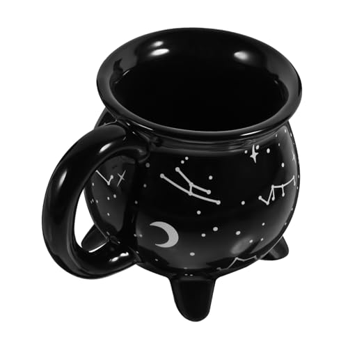 ERINGOGO Porzellan Kesselbecher Halloween Hexentasse Keramik Tasse für Kaffee Milch Heißgetränke Party Dekoration für Familien Nutzung von ERINGOGO