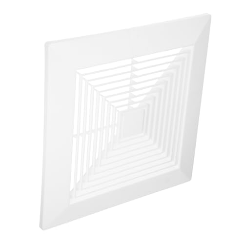 ERINGOGO Quadratische Abluftventilator-abdeckung mit Feder Langlebiges Lüftungsgitter für Badezimmer-deckenventilatoren Einfache Reinigung Weißes Belüftungsblech für Luftzirkulation ERINGOGO Quadratische Abluftventilator-abdeckung mit Feder Langlebiges Lüftungsgitter für Badezimmer-deckenventilatoren Einfache Reinigung Weißes Belüftungsblech für Luftzirkulation von ERINGOGO