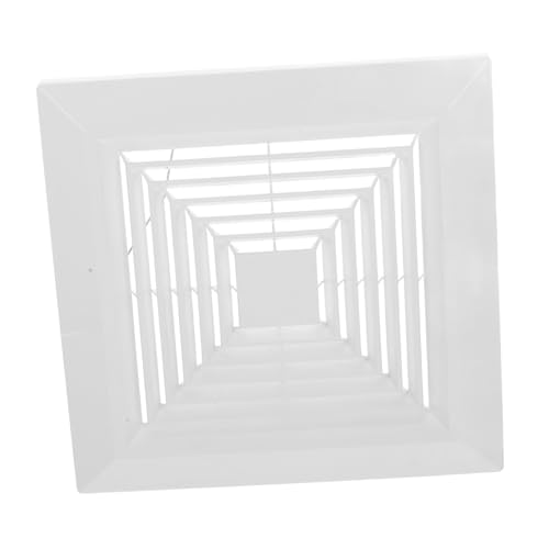 ERINGOGO Quadratische Badezimmer Abluftventilatorabdeckung mit Feder Einfache Installation Langlebiges Material Insektenschutz Ersatz für Wand und Deckenmontage Stilvolles Design von ERINGOGO