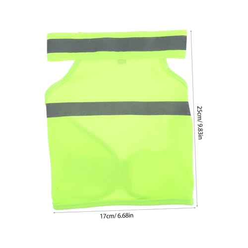 ERINGOGO Reflektierende Hunde Sicherheitsweste Fluoreszierend Gelb Atmungsaktiv Leicht Für Sommer Outdoor Jogging Wandern S von ERINGOGO