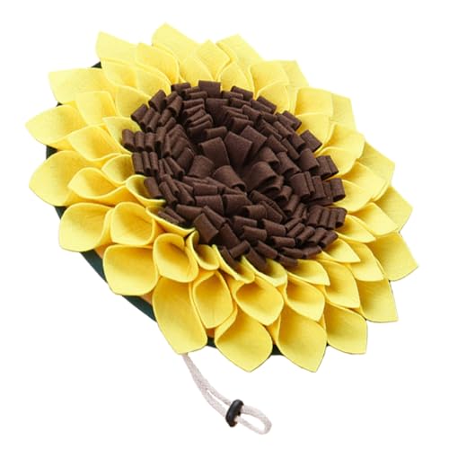 ERINGOGO Schnüffelmatte Hund Slow Feed Trainingspad mit Sonnenblumen Muster Robustes Futterteppich für Welpen und Ausgewachsene Hunde Fördert Natürliche Futtersuche und Stressabbau ERINGOGO Schnüffelmatte Hund Slow Feed Trainingspad mit Sonnenblumen Muster Robustes Futterteppich für Welpen und Ausgewachsene Hunde Fördert Natürliche Futtersuche und Stressabbau von ERINGOGO