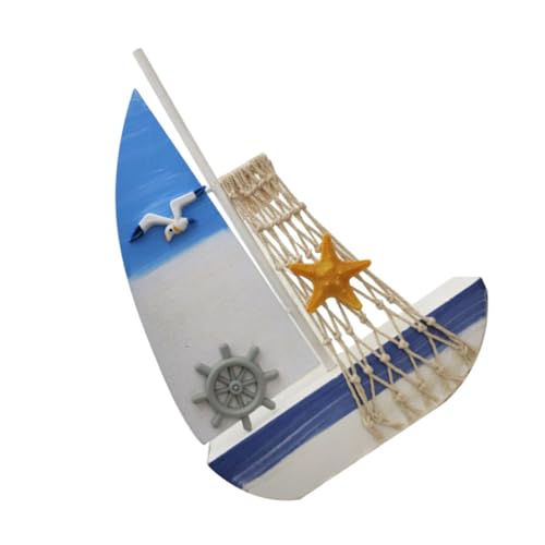 ERINGOGO Segelboot Ornament Aus Holz Einzigartiges Modell Für Tischdekoration Und Wohnkultur Ruder Pull Net Pattern Wohnzimmer Schlafzimmer Und Nautische ERINGOGO Segelboot Ornament Aus Holz Einzigartiges Modell Für Tischdekoration Und Wohnkultur Ruder Pull Net Pattern Wohnzimmer Schlafzimmer Und Nautische von ERINGOGO