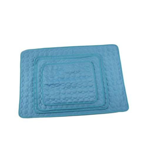 ERINGOGO Selbstkühlende Hundematte Sommer Kühlpad Leicht Atmungsaktiv Haustier Kühlmatte für Hunde Katzen Blau für Erfrischung und Entspannung von ERINGOGO