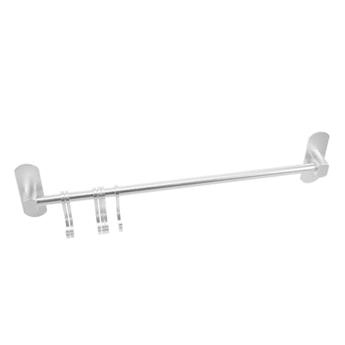 ERINGOGO Silberner Küchenwandhaken aus Space Aluminium Fach Multifunktionaler Selbstklebender Aufbewahrungshaken für Geschirrtücher Besteck und Küchenutensilien Bohrfrei und Platzsparend von ERINGOGO
