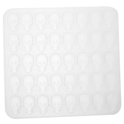 ERINGOGO Silikon Backform Fach Schädel Motiv Wiederverwendbar Antihaft Fein Detailliert Vielseitig für Kekse Fondant Pancakes für Halloween und DIY Backen Transparent ERINGOGO Silikon Backform Fach Schädel Motiv Wiederverwendbar Antihaft Fein Detailliert Vielseitig für Kekse Fondant Pancakes für Halloween und DIY Backen Transparent von ERINGOGO