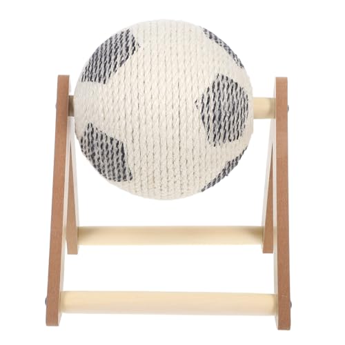 ERINGOGO Sisal Kratzball mit Stabilem Holzständer Interaktives Katzenspielzeug für Kleine Katzen Natürlicher Kratzspaß zur Krallenpflege und Indoor Bewegung Robustes Sisal für Langlebiges ERINGOGO Sisal Kratzball mit Stabilem Holzständer Interaktives Katzenspielzeug für Kleine Katzen Natürlicher Kratzspaß zur Krallenpflege und Indoor Bewegung Robustes Sisal für Langlebiges von ERINGOGO