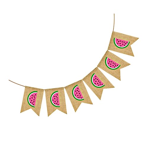 ERINGOGO Sommer Party Wimpelkette Wassermelone Dekoratives Banner für Geburtstag Feier Kinderzimmer Deko Wiederverwendbar Leicht von ERINGOGO