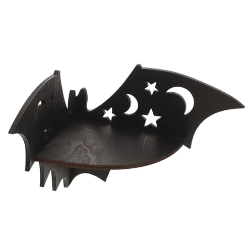 ERINGOGO Spinnennetz-aufbewahrungsregal Regaldekor Gestell Schwebende Eckregale Wanddekoration Fledermausregal Schwebende Regale Schlafzimmer Eckregal Hölzern Black ERINGOGO Spinnennetz-aufbewahrungsregal Regaldekor Gestell Schwebende Eckregale Wanddekoration Fledermausregal Schwebende Regale Schlafzimmer Eckregal Hölzern Black von ERINGOGO