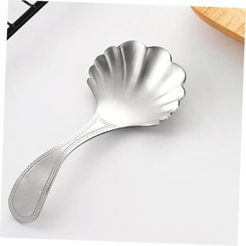 ERINGOGO Teelöffel Muschelform Ergonomischer Teelöffellöffel für Losen Tee Rostfrei Leicht zu Reinigen für Zuhause Bar und Hotel Geeignet ERINGOGO Teelöffel Muschelform Ergonomischer Teelöffellöffel für Losen Tee Rostfrei Leicht zu Reinigen für Zuhause Bar und Hotel Geeignet von ERINGOGO