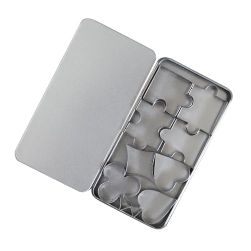 ERINGOGO Teiliges Edelstahl Dessert Ausstechformen Süße Keks Kuchenformen Lebensmittelecht Platzsparend Vielseitig für Backen Plätzchen Pudding Geeignet für Verschiedene von ERINGOGO