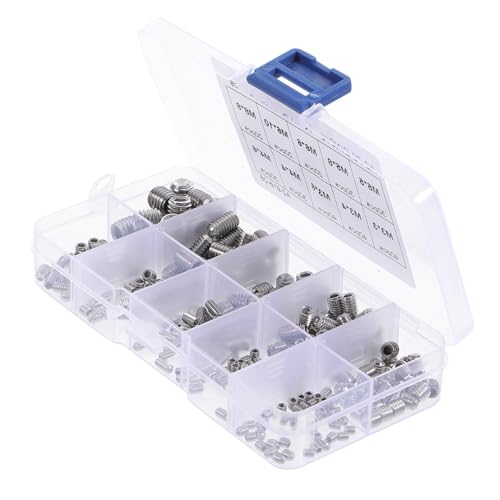 ERINGOGO Teiliges Set Schrauben aus Edelstahl Innensechskant Gewindestifte mit Flachem Kopf Langlebig und Korrosionsbeständig Geeignet für Türgriffe Leuchten und Kleine Reparaturen ERINGOGO Teiliges Set Schrauben aus Edelstahl Innensechskant Gewindestifte mit Flachem Kopf Langlebig und Korrosionsbeständig Geeignet für Türgriffe Leuchten und Kleine Reparaturen von ERINGOGO