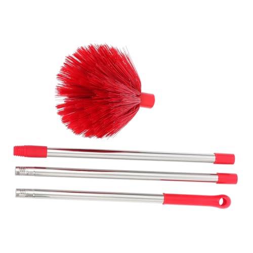 ERINGOGO Teleskop Staubwedel mit Edelstahlstange Langlebige Borsten Vielseitiger Spinnwebenbesen für Decken Wände und Außenbereiche Robustes Reinigungswerkzeug für Langfristigen Einsatz von ERINGOGO