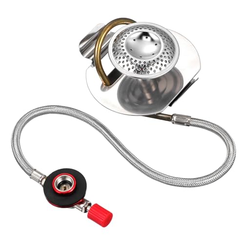 ERINGOGO Tragbarer Camping Gaskocher aus Edelstahl Windgeschützt Hochtemperaturbeständig Leichter Outdoor Gasgrill für Picknick Camping mit Effizientem Brenner und Verbesserter ERINGOGO Tragbarer Camping Gaskocher aus Edelstahl Windgeschützt Hochtemperaturbeständig Leichter Outdoor Gasgrill für Picknick Camping mit Effizientem Brenner und Verbesserter von ERINGOGO