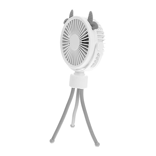 ERINGOGO Tragbarer Handventilator mit Flexiblem Stativ und Clip für Kinderwagen Autositz und Unterwegs USB Wiederaufladbar Geschwindigkeitsstufen für Camping und Alltag von ERINGOGO