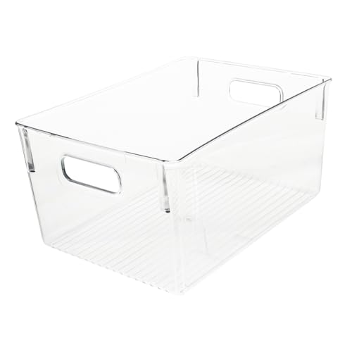 ERINGOGO Transparente Aufbewahrungsbox aus Hochwertigem Kunststoff und mit Tragegriff als Buch und Dokumentenorganizer für Kinderzimmer und Büro Stapelbar und Vielseitig Einsetzbar ERINGOGO Transparente Aufbewahrungsbox aus Hochwertigem Kunststoff und mit Tragegriff als Buch und Dokumentenorganizer für Kinderzimmer und Büro Stapelbar und Vielseitig Einsetzbar von ERINGOGO