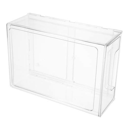 ERINGOGO Transparenter Desktop Organizer aus Stabilem Multifunktionale Aufbewahrungsbox für Büro Kosmetik und Schreibtisch Stapelbar und Einfach zu Reinigen für Büro und Badezimmer von ERINGOGO