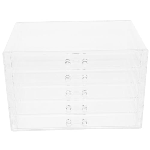 ERINGOGO Transparenter Makeup Organizer mit klarem Kosmetik Aufbewahrungsbox für Schmuck Lippenstift und Schreibtisch Multifunktionaler klarer Schmuckhalter für stilvolle ERINGOGO Transparenter Makeup Organizer mit klarem Kosmetik Aufbewahrungsbox für Schmuck Lippenstift und Schreibtisch Multifunktionaler klarer Schmuckhalter für stilvolle von ERINGOGO