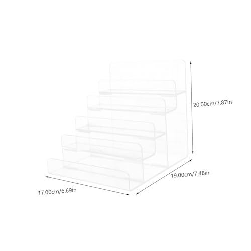ERINGOGO Transparenter Mehrschichtiger Acryl Display Ständer für Geldbörsen Handtaschen Schmuck Organizer Regal Tischaufsteller für Zuhause und Einzelhandel von ERINGOGO