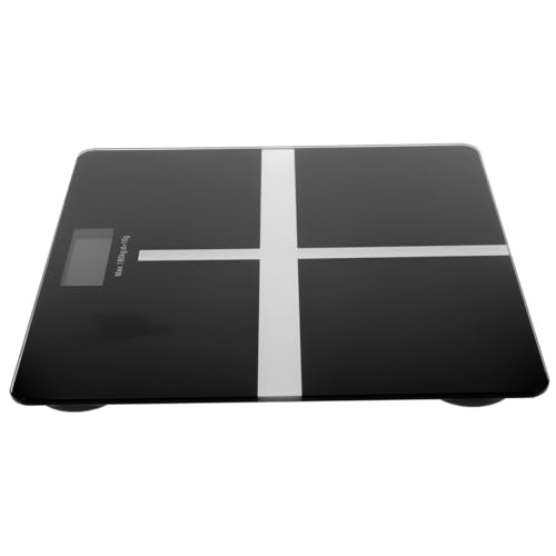 ERINGOGO USB Wiederaufladbare Körperwaage Schwarz Digitale Haushaltswaage mit Hochpräzisem Sensor Multifunktionale Gewichtswaage für Körper und Objektmessung Stilvolles Design Einfach zu von ERINGOGO
